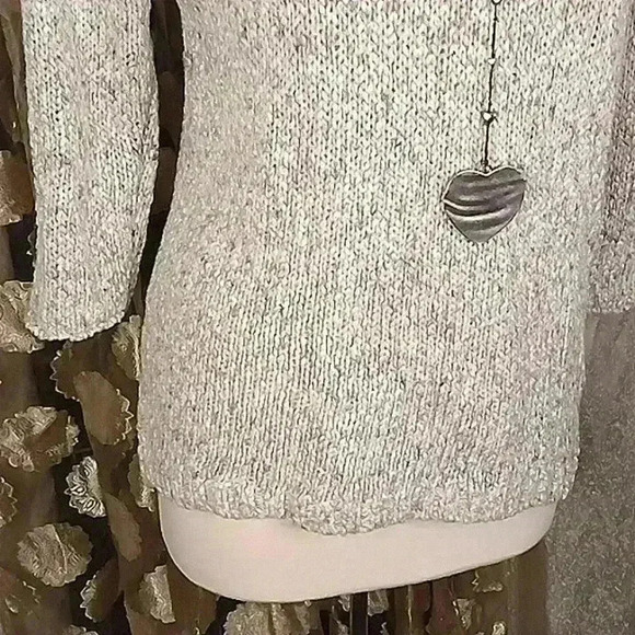 5/$25 ☘️LUCKY BRAND☘️ SIZE MED knit sweater 1/4 sleeve high quality knit - Picture 3 of 12